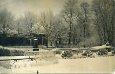 Latvia 1930's Riga Vermans Parks in Winter Postcard RPPC picture