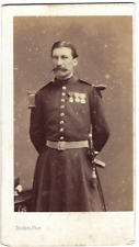 1860 Sous Lieutenant Infantry Grande Outfit Photo CDV Disderi Paris Militaria picture