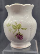 ANTIQUE Victorian Ironstone Toothbrush Holder Red & Yellow Roses c.1880s picture