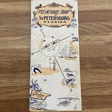 St Petersburg Florida Vintage Pleasure Map Brochure  picture