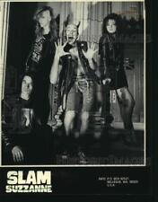 1991 Press Photo Slam Suzzanne, punk-metal band - nop87679 picture