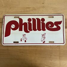 Vintage Philadelphia Phillies Auto License Plate - With Phil And Phyllis- 1970’s picture