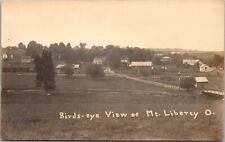 Real Photo Postcard Birds Eye View of Mount Liberty, Ohio picture
