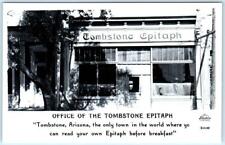 RPPC  TOMBSTONE, Arizona AZ  Newspaper Office TOMBSTONE EPITAPH Frasher Postcard picture