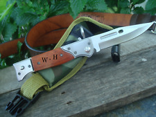 Personalized -4 Inch Blade AK-47 CCCP SURVIVAL KNIFE  - Custom Gift  Collectible picture