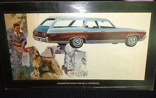 Vtg 1969-71 Chevrolet Kingswood Estate Wagon Dealer Ad Cardboard Poster 32x18