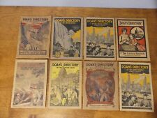 Lot of 8 Issues of Doans Directory of the United States 1911 1913 1914 1915 1918 picture