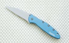 1660TEAL Kershaw Leek Pocket Knife plain Blade assisted Teal scale NEW BLEM picture