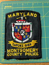 Old Style Montgomery County, MD Police patch picture