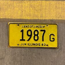 1983 Illinois Truck License Plate 1987 G Garage Auto Decor Four Digit Car Show 1 picture