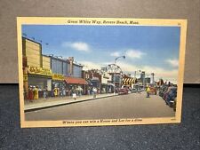 Great White Way Revere Beach Massachusetts Postcard picture