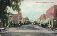 Main Street Stewartville Minnesota MN Old Cars Post Office c1910 Postcard picture