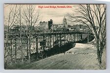 Norwalk OH-Ohio, High Level Bridge, Antique, Vintage Postcard picture