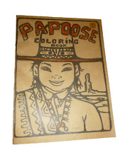 Papoose Coloring book American Indians Christoffersen Coloring Book Unused KIDS picture