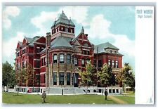 Forth Worth Texas TX Postcard High School Building Exterior c1905's Tuck Antique picture
