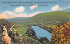 Postcard Looking North French Broad Lookout River Hot Springs NC Postcard 5088 picture