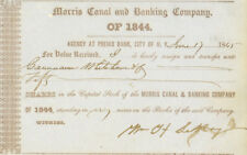 Morris Canal and Banking Co. - Stock Certificate - Banking Stocks picture
