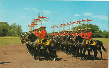 Royal Canadian Mounted Police-Musical Ride-vintage unposted postcard picture