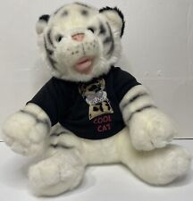 Build a Bear Workshop White Siberian Tiger 13” Plush Toy Stuffed Animal Vintage picture