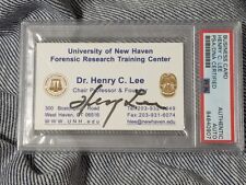 Dr Henry Lee Autograph Business Card PSA DNA University Of New Haven Forensic  picture