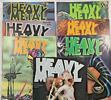 1979 HEAVY METAL VINTAGE MAGAZINE LOT of 7 JAN. FEB. MAR. JUN. SEPT. OCT. NOV. picture