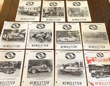 Auburn Cord Dusenberg Club Vintage Lot  11 Newsletters  Jan- Nov/Dec Issues 1960 picture