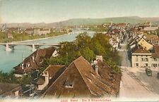 BASEL - Die 3 Rheinbrucken 3 Rhine Bridges - Switzerland - 1910 picture