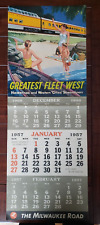 Vintage 1957 Milwaukee Road Hiawatha Super Dome Calendar - Complete Free S&H picture