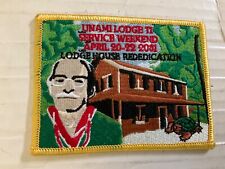 Unami Lodge One 2001 Lodge House Rededication Spring Service patch SALE picture