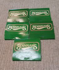 Lot Of 5 Bennigan's Restaurant Matchbook From 1980's Manufaxtured By Atlas Match picture
