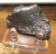 93 GM. Egypt Gebel Kamil Iron meteorite complete individual W/ STAND; RARE;CRUST picture