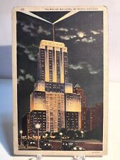 Chicago IL-Illinois, Palmolive Building By Night, Vintage c1935 Postcard picture