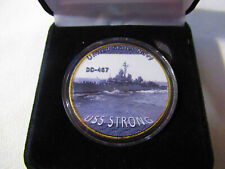US NAVY - USS Strong (DD-467) Challenge Coin w/ Presentation Box picture