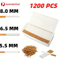1200PCS Cigarette Tobacco Tubes Filter Plugs Empty Cigarettes 8MM 6.5MM 5MM AU picture