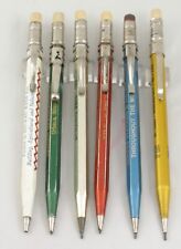 6 Early Vintage Scripto Colored Metal & Chrome 1.1mm Mechanical Pencils - 1940's picture