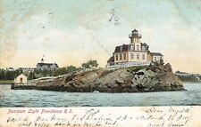 Pomham Rocks Lighthouse 1906  Postcard Providence Rhode Island Ocean Sea  *Ab7b picture