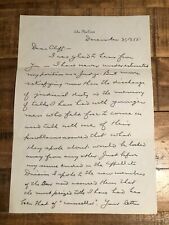 SIGNED Hand Written Letter to Clifford Evans from Judge John MacCrate - 1955 picture
