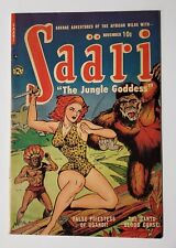 Golden Age Good Girl Art GGA 1951 SAARI The Jungle Goddess #1 Headlights Cover picture