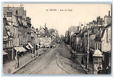 Reims Marne Grand Est France Postcard Vesle Street Business Section c1910 picture