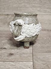 Handmade Spaghetti Sheep/Lamb Ceramic Sculpture Figurine Studio Pottery Cup picture