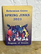 Spring Jinks Bohemian Grove Program Of Events Book. 2023 Secret Society picture