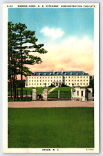 Vintage Postcard Nurses Home U.S. Veterans Facility Oteen, North Carolina USA picture