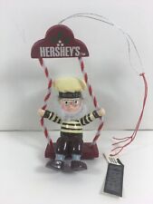 HERSHEY’S elf ornament 1994 On A Swing 4 1/2 Wood picture