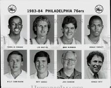 1983 Press Photo Philadelphia 76ers basketball head shots - srs00844 picture