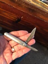 1942 Patent HAMMER BRAND USA 2-Blade Folding Pocket KNIFE Equal End Metal Handle picture
