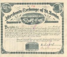 Merchants Exchange of St Louis Certificate of Membership - General Stocks picture