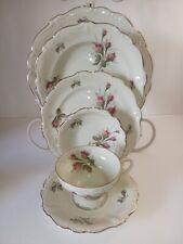 Vintage 42-piece Rosenthal Ivory Moss Rose Pompadour from Selb Germany China picture