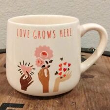 Threshold Love Grows Here Stoneware Coffee Mug Oversized 16oz NWOT  picture