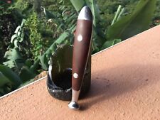 Vintage Brown Bakelite And Stainless Custom Tobacco Pipe Tamper Mid Century  picture