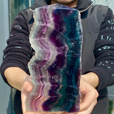 3.06LB Natural Fluorite Crystal Column Magic Wand Obelisk Point Earth Healing. picture